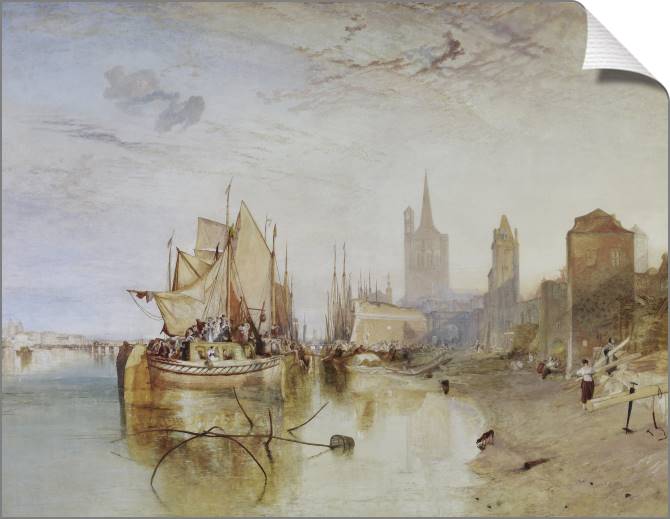 Картины на холсте William Turner Cologne, The Arrival of a Packet-Boat, Evening