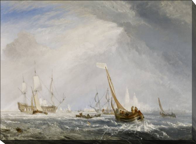 Купить и печать на заказ Картины на холсте Уильям Тёрнер Antwerp - Van Goyen Looking Out for a Subject