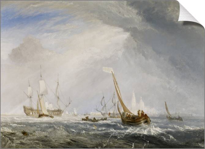 Paintings on canvas William Turner Antwerp Van Goyen Looking Out for a Subject