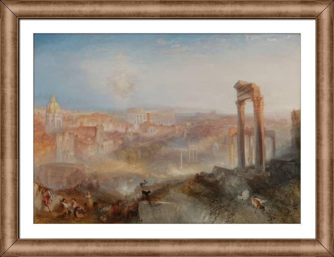 Картины в рамке, багете William Turner Modern Rome - Campo Vaccino