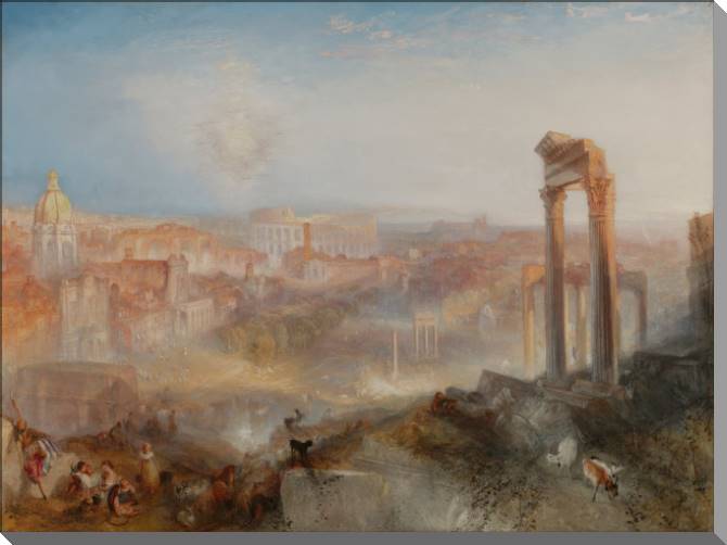 Купить и печать на заказ Картины на холсте Уильям Тёрнер Modern Rome - Campo Vaccino