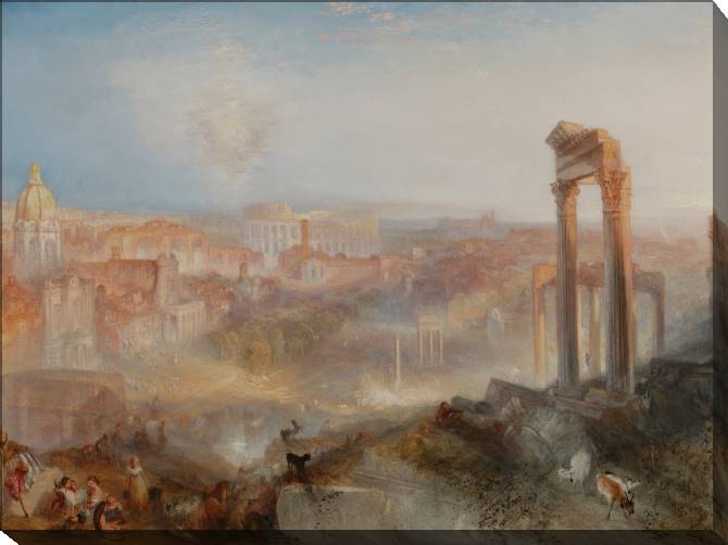 Paintings on canvas William Turner Modern Rome - Campo Vaccino