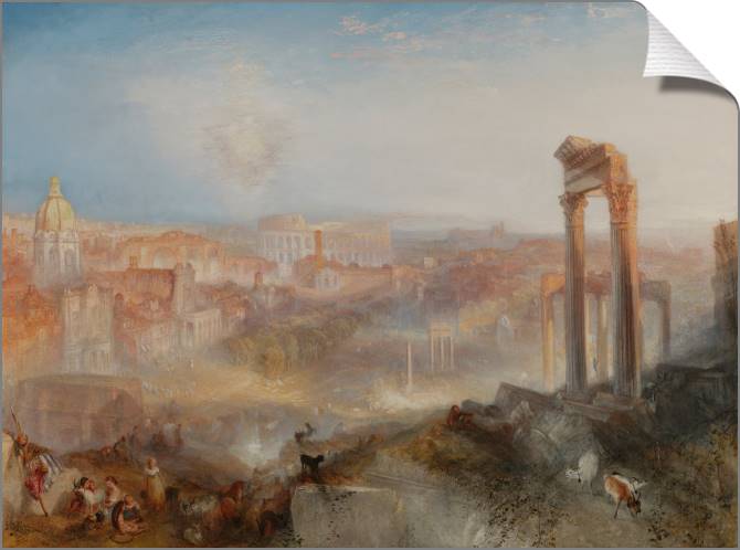 Paintings on canvas William Turner Modern Rome - Campo Vaccino