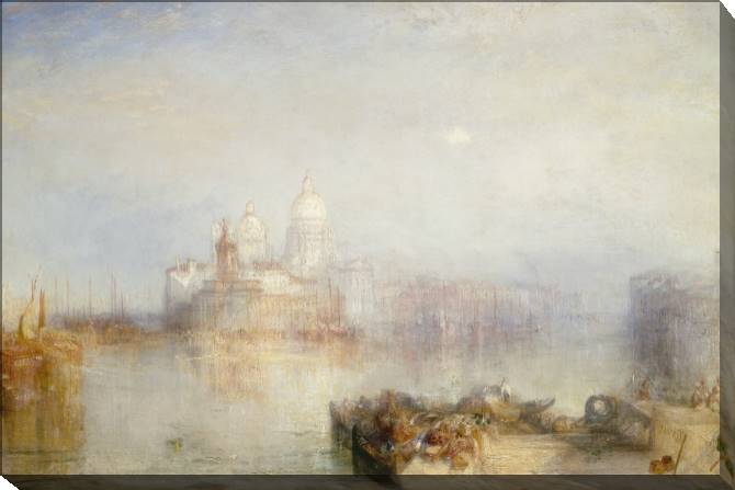 Картины на холсте William Turner Venice, Dogano and Santa Maria della Salute