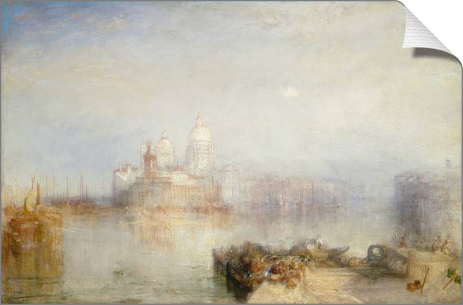Картины на холсте William Turner Venice, Dogano and Santa Maria della Salute