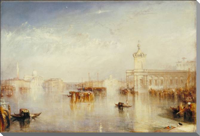 Купить и печать на заказ Картины на холсте Уильям Тёрнер The Dogano, San Giorgio, Citella, from the Steps of the Europ