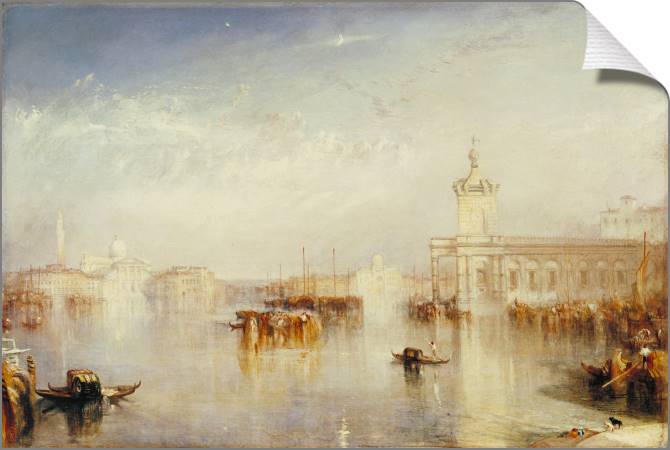 Картины на холсте William Turner The Dogano, San Giorgio, Citella, from the Steps of the Europ