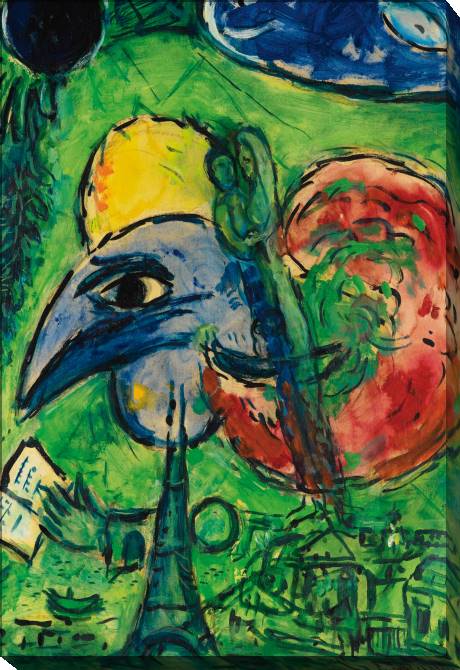 Paintings on canvas Marc Chagall Etude Pour Les Boulevards Paris Fantastique Ou