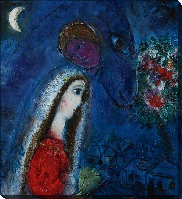 Картины на холсте Marc Chagall La Fiancee Revant