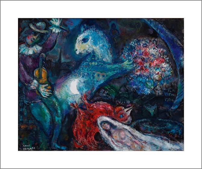 Купить и печать на заказ Картины, фото с паспарту Волшебная ночь