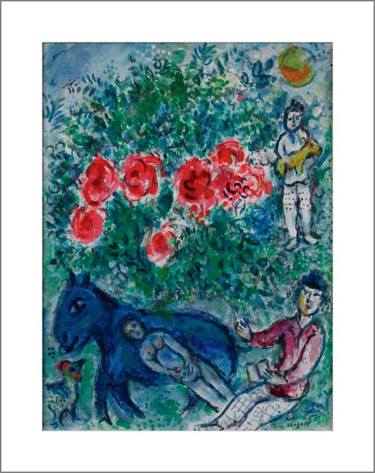 Купить и печать на заказ Картины, фото с паспарту Голубой осел