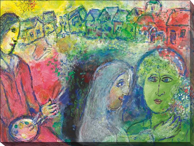 Картины на холсте Marc Chagall Rencontre