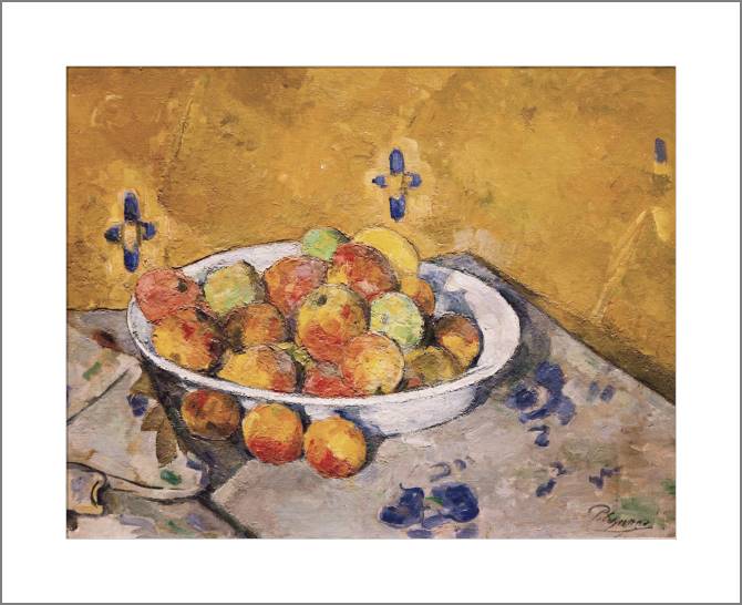 Купить и печать на заказ Картины, фото с паспарту Поль Сезанн Plate of Apples