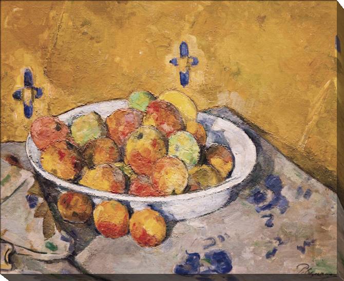 Купить и печать на заказ Картины на холсте Поль Сезанн Plate of Apples