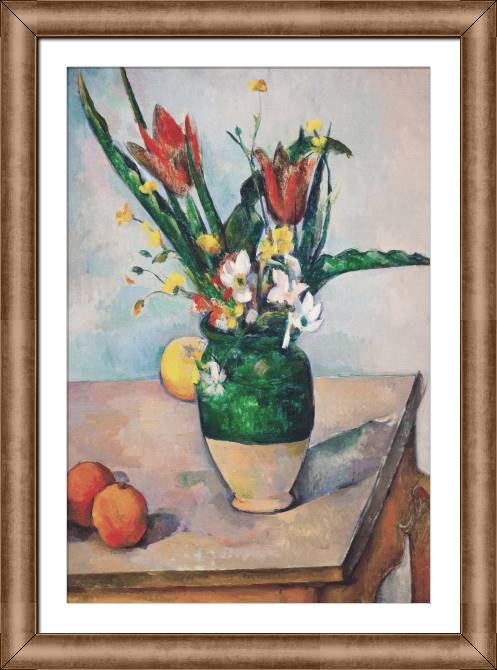 Картины в рамке, багете Paul Cezanne Tulips in a Vase