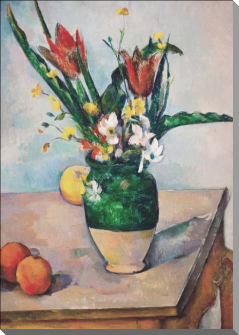 Купить и печать на заказ Картины на холсте Поль Сезанн Tulips in a Vase