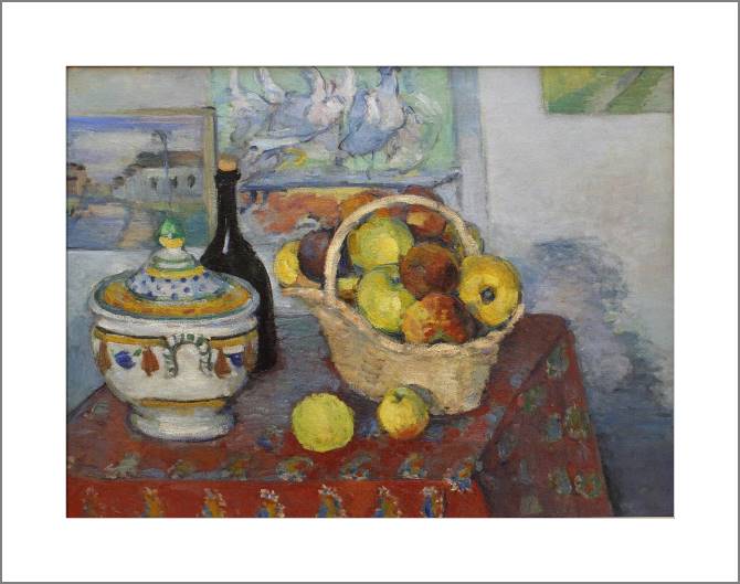 Купить и печать на заказ Картины, фото с паспарту Поль Сезанн Soup Bow