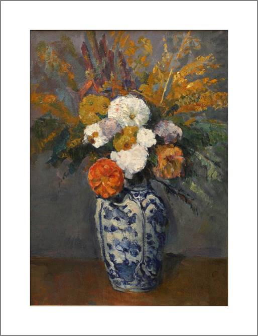 Купить и печать на заказ Картины, фото с паспарту Поль Сезанн Delft Vase