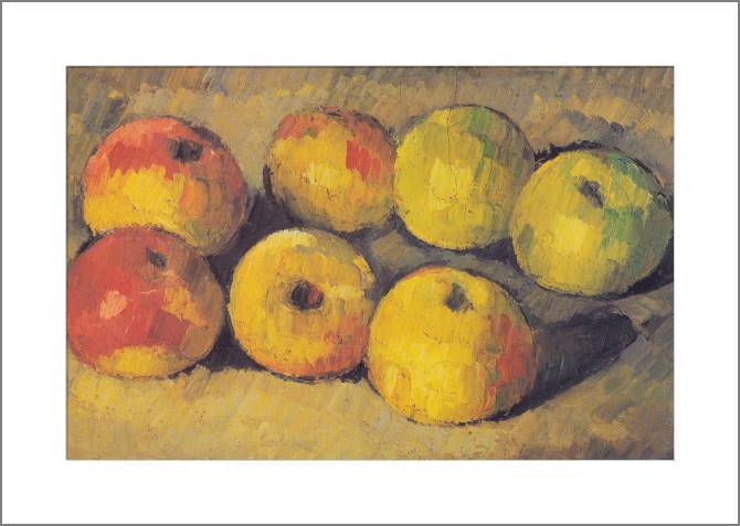 Купить и печать на заказ Картины, фото с паспарту Поль Сезанн Apples
