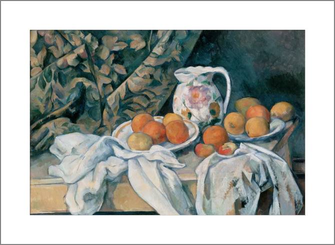 Купить и печать на заказ Картины, фото с паспарту Поль Сезанн Curtain