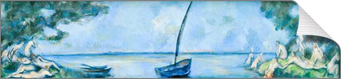 Paintings on canvas Paul Cezanne The Boat and Bathers