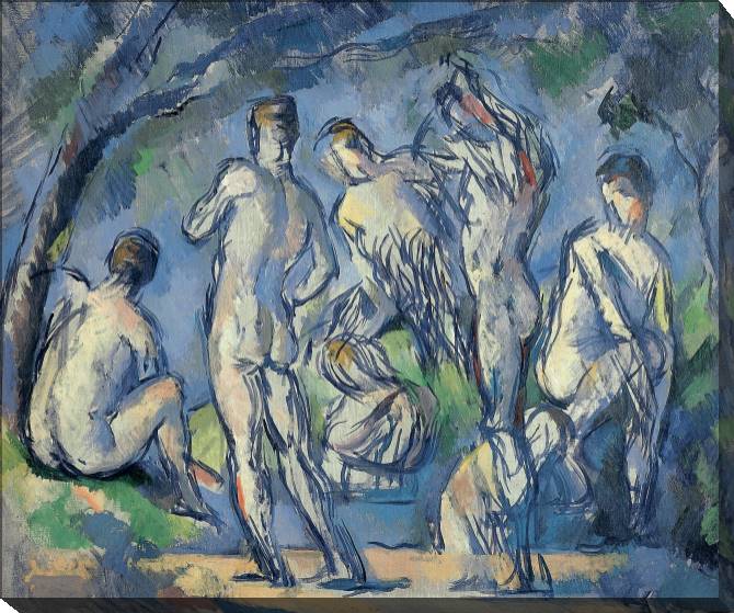 Картины на холсте Paul Cezanne Bathers Standing