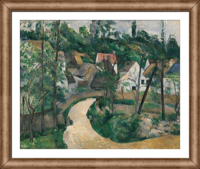 Картины в рамке, багете Paul Cezanne A Turn in the Road