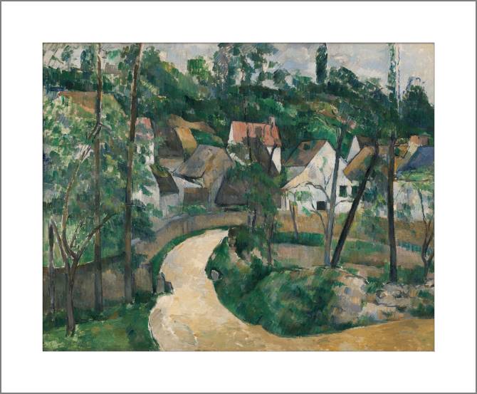Купить и печать на заказ Картины, фото с паспарту Поль Сезанн A Turn in the Road