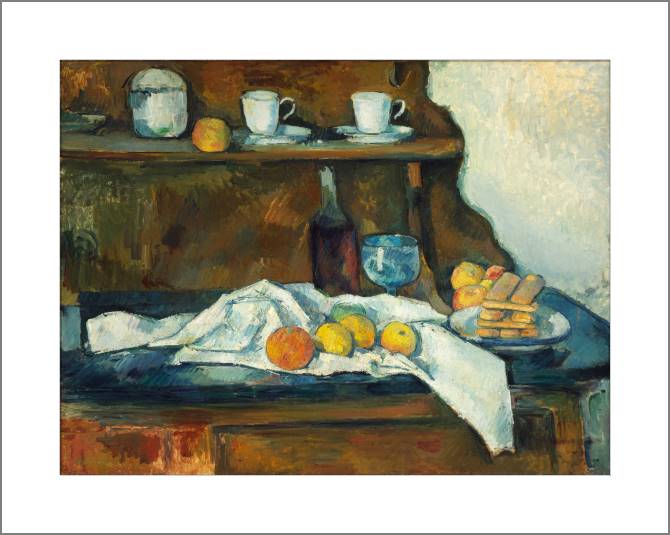 Купить и печать на заказ Картины, фото с паспарту Поль Сезанн The Buffe