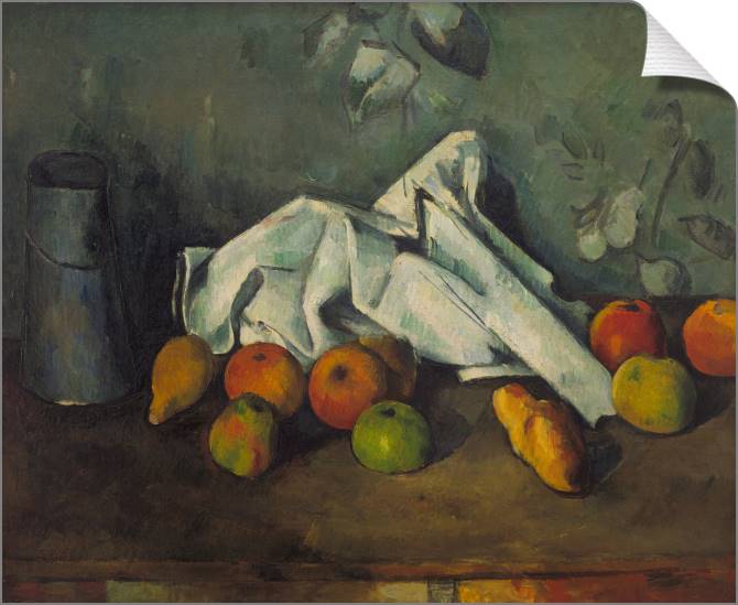 Картины на холсте Paul Cezanne Milk Can and Apples