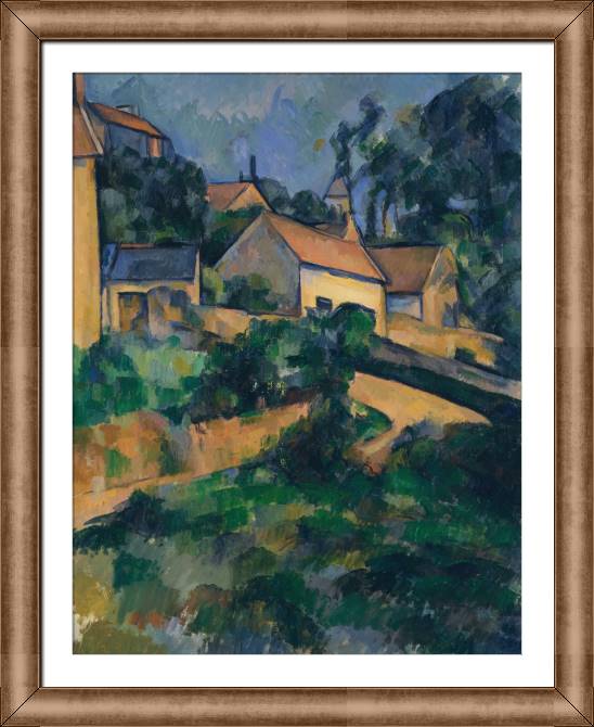 Картины в рамке, багете Paul Cezanne Turning Road at Montgeroult