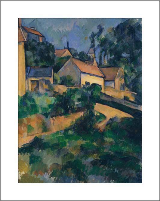 Paintings, photos from Passepartout Paul Cezanne Turning Road at Montgeroult