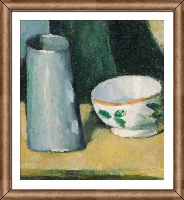 Картины в рамке, багете Paul Cezanne, Bowl and Milk-Jug