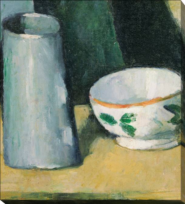 Paintings on canvas Paul Cezanne, Bowl and Milk-Jug