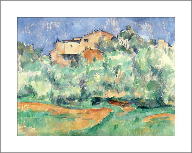 Paintings, photos from Passepartout Paul Cezanne The Farm of Bellevue with Dovecote