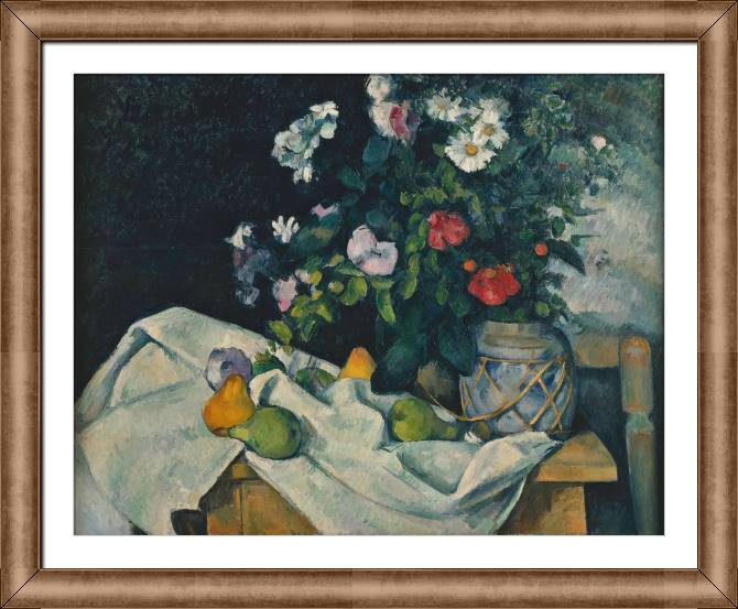 Картины в рамке, багете Paul Cezanne Flowers and Fruit