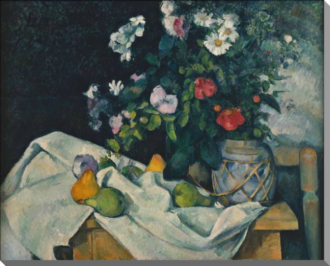 Купить и печать на заказ Картины на холсте Поль Сезанн Flowers and Fruit