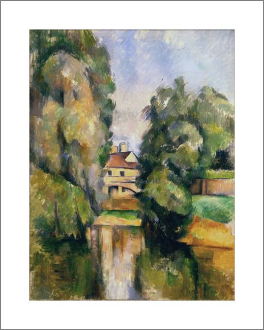 Paintings, photos from Passepartout Paul Cezanne-Country House by a River