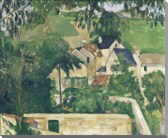 Купить и печать на заказ Картины на холсте Поль Сезанн Landscape, Auvers