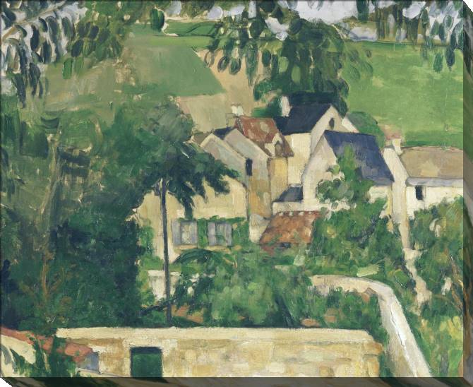 Купить и печать на заказ Картины на холсте Поль Сезанн Landscape, Auvers