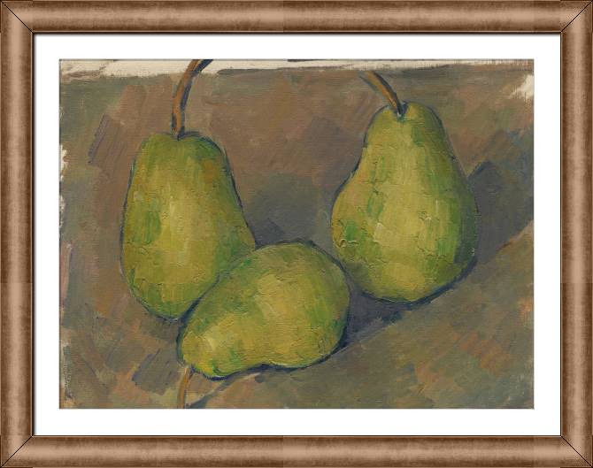 Картины в рамке, багете Paul Cezanne Three Pears