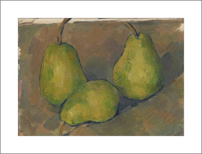 Paintings, photos from Passepartout Paul Cezanne Three Pears