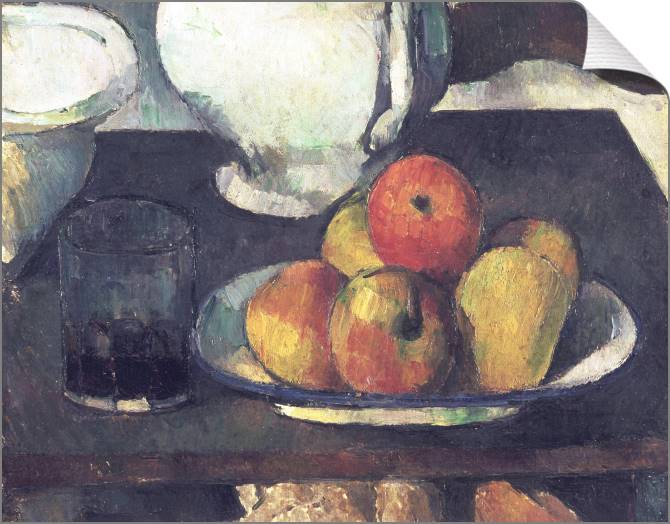 Картины на холсте Paul Cezanne Apples and a Glass of Wine
