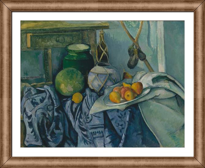 Картины в рамке, багете Paul Cezanne Ginger Jar and Eggplants