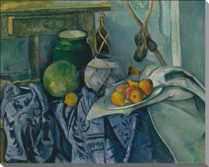 Paintings on canvas Paul Cezanne Ginger Jar and Eggplants