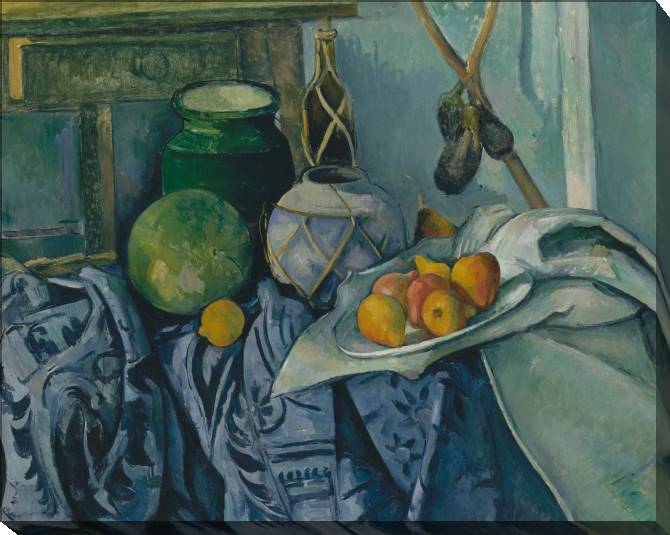 Картины на холсте Paul Cezanne Ginger Jar and Eggplants