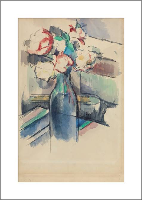 Paintings, photos from Passepartout Paul Cezanne Roses in a Bottle