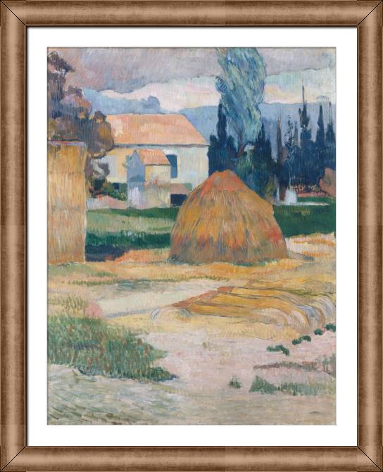 Framed and baguette paintings Paul Gauguin Landscape near Arles
