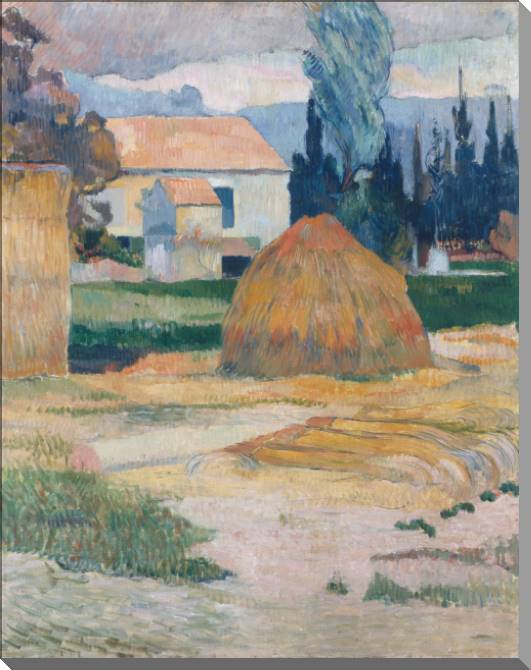 Купить и печать на заказ Картины на холсте Поль Гоген Landscape near Arles