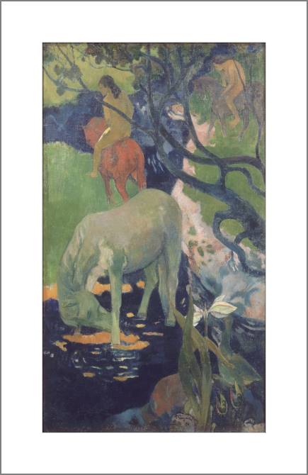 Paintings, photos from Passepartout Paul Gauguin The White Horse